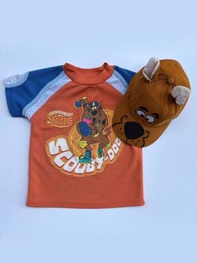 Y2K Scooby Doo Shirt + Hat - Size APPROX 4T